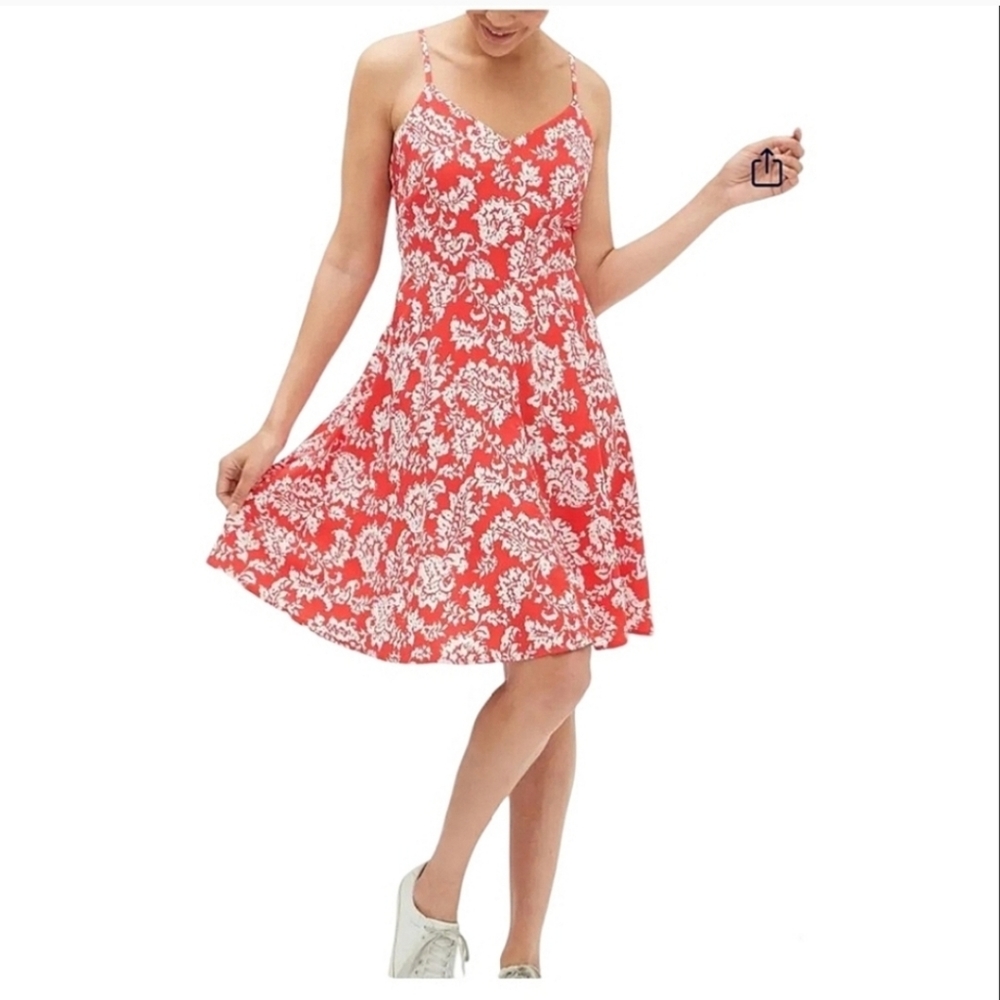 GAP Fit & Flare Cami Dress Sz S
